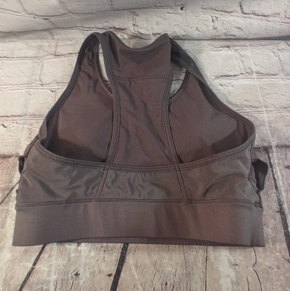 Fabletics Trinity Cell Phone Pocket Grey High Impact Sports Bra M - Picture 12 of 12